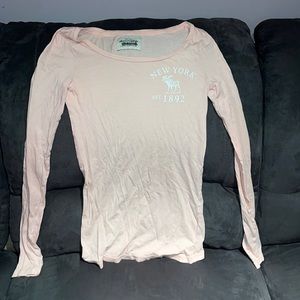 Abercrombie girls extra large T-shirt Long sleeve pink